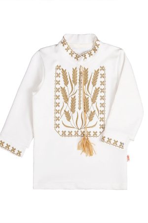 Детский ясельный комплект «Колоски» (рубашка + штанишки + шапочка)