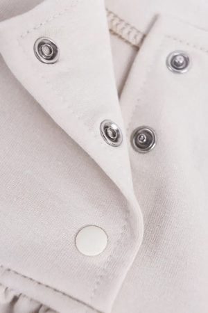 Детское вышитое платье для девочки «Хлопок» с длинным рукавом, кремовое