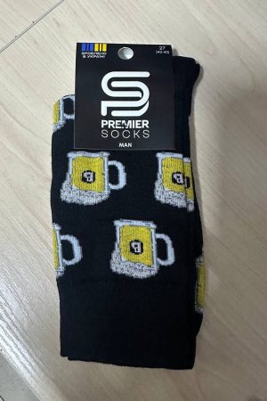 Чоловічі шкарпетки українського виробництва з принтом “Кружки”