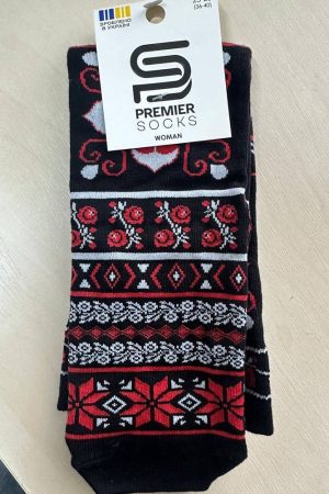 Жіночі шкарпетки українського виробництва з орнаментом