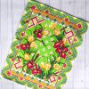 Полотенце кухонное "Цветочные мотивы" из хлопка, размер 45х60, Тюльпаны и Ирисы