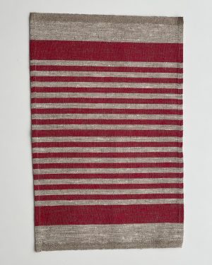 Плейсмет з льону, килимок під тарілку, розмір 32х48, бежевого кольору (attach1 78101)