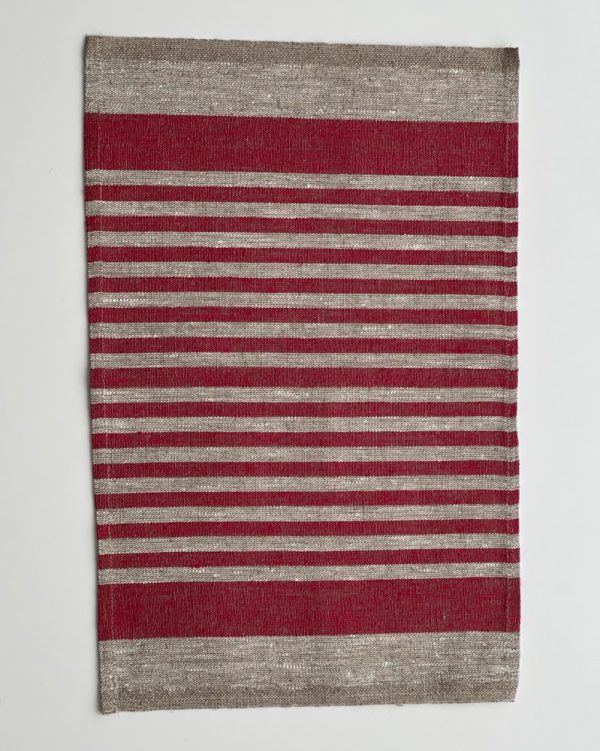 Плейсмет, коврик под тапелку, из льна, размер 32х48, бежевого цвета